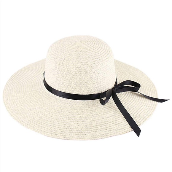 ✨NEW✨ Women Wide Brim floppy foldable hat - BEIGE - Picture 4 of 8